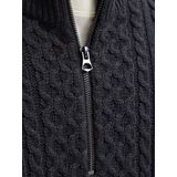 Jack & Jones - Jprblusean Knit Cable Half Zip - Trui - Dark Navy