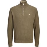 JACK & JONES PREMIUM - Gebreide Trui - Kaki - Regular Fit - Lange Mouwen