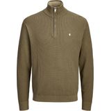 JACK & JONES PREMIUM - Gebreide Trui - Kaki - Regular Fit - Lange Mouwen