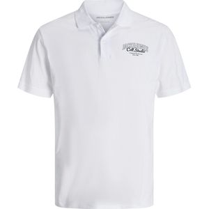 JACK & JONES Shirt 'JJMakoto'  donkerblauw / zwart / wit