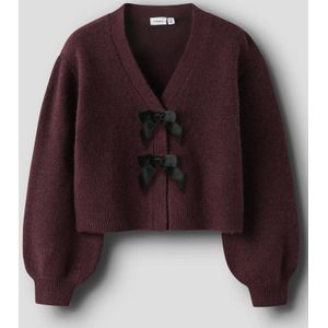 Gebreide Cardigan - Regular Fit - V-hals - Lange Mouwen - Knoopsluiting