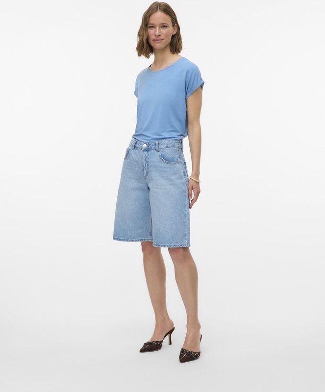 VERO MODA - VMAVA PLAIN SS TOP JRS NOOS - Dames T-shirt