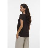Vero Moda - Vmava Plain Ss Top Ga Jrs Noos - T-shirt - Chocolate Torte - Dames