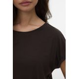 Vero Moda - Vmava Plain Ss Top Ga Jrs Noos - T-shirt - Chocolate Torte - Dames