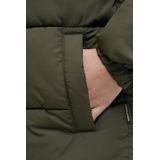 Jack & Jones - Maze Logo Hood Puffer Jas - Donkergroen - Junior