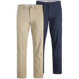 JACK & JONES - JPSTKANE DAVE - Chino Broeken - Sand/Navy - 2 Pack