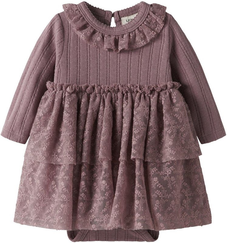 Jerseyjurken - Jurkje - Biologisch Katoen - Lange Mouwen - Ronde Hals