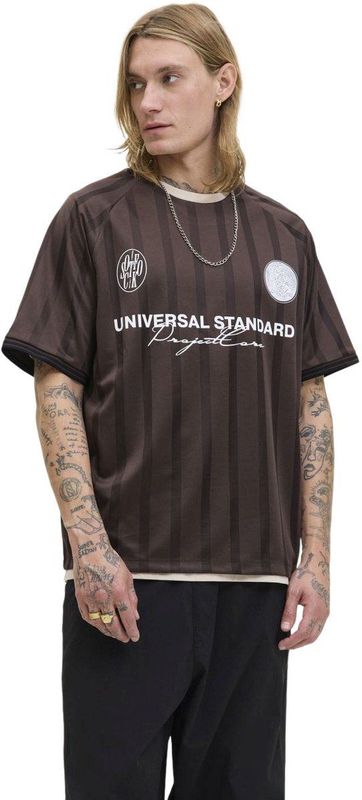 Jack & Jones - JCOCOVER RETRO FOOTBALL - T-shirt - Bruin