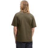 JACK & JONES - JCOFUSION - Shirt - Olijfgroen - Zwart - Wit
