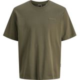 Jack & Jones - Jcofusion Interlock Tee Ss Crew Neck - T-shirt - Grape Leaf