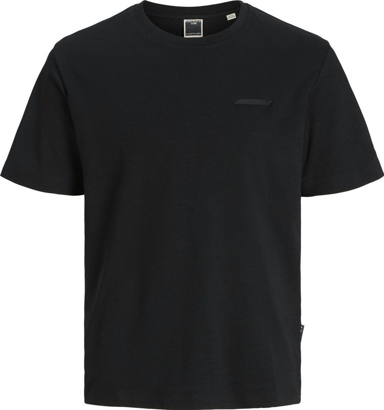 JACK & JONES Jcofusion Interlock Tee Ss Crew Noos, zwart, L