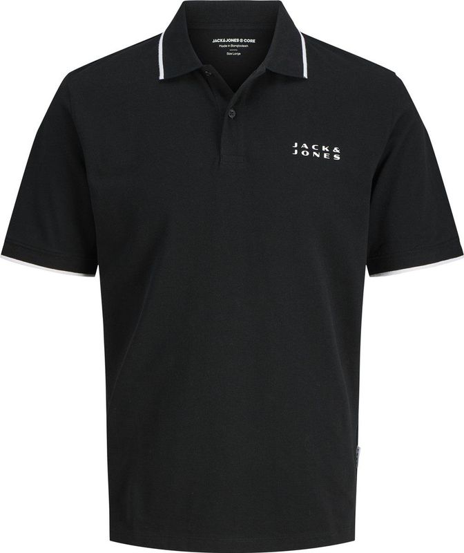 Jack & Jones - JCOSTANCE - Poloshirt - Zwart / Wit