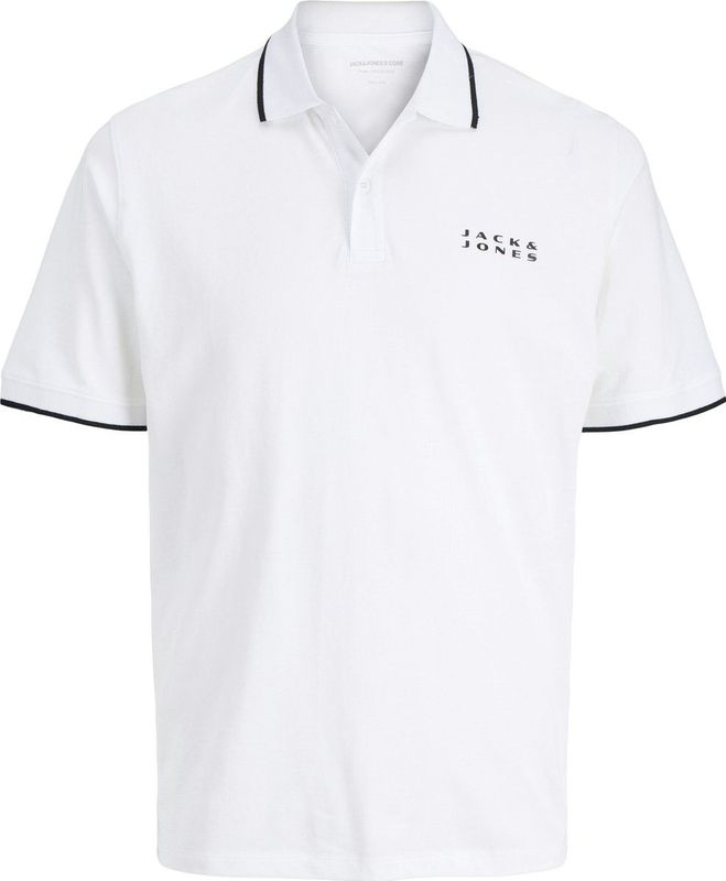 Jack & Jones - JCOSTANCE - Poloshirt - Zwart / Wit