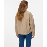 VERO MODA - VMJAMIE LS CORDUROY SHACKET MIX NOOS - Gewatteerde Jas - Silver Mink