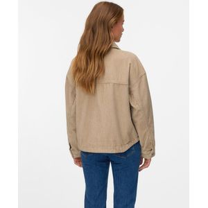 VERO MODA - VMJAMIE LS CORDUROY SHACKET MIX NOOS - Gewatteerde Jas - Silver Mink