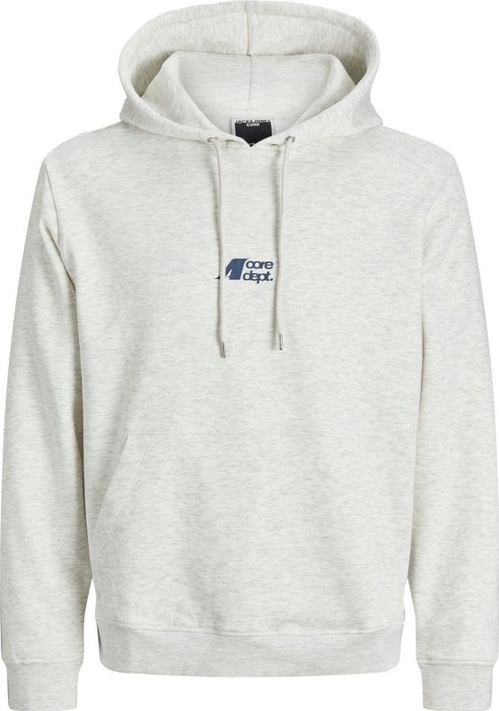 Jack & Jones - JCOTIER PRINT SWEAT HOOD - Hoodie - White melange