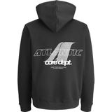 Jack & Jones - JCOTIER PRINT SWEAT HOOD - Hoodie - Zwart