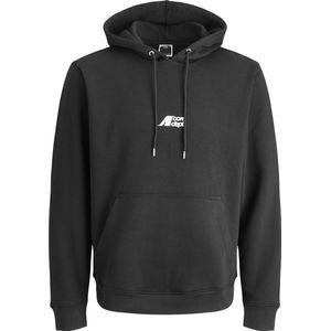Jack & Jones - JCOTIER PRINT SWEAT HOOD - Hoodie - Zwart