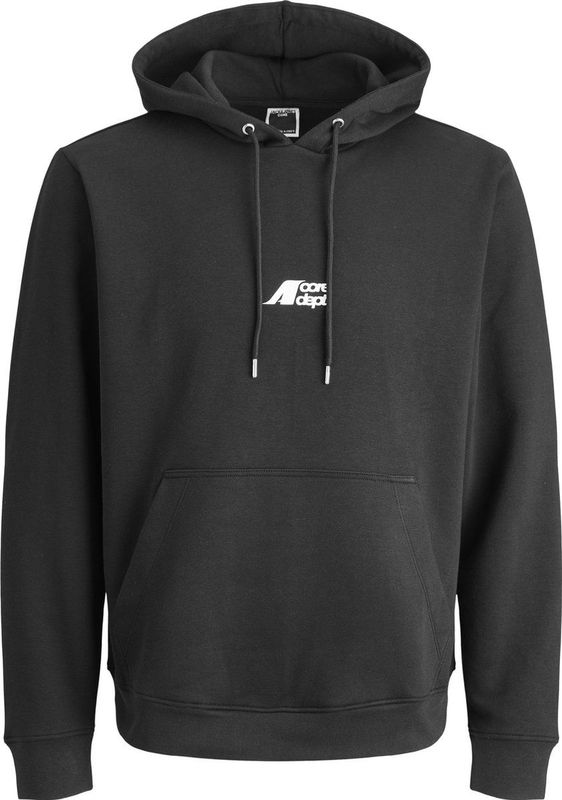 Jack & Jones - JCOTIER PRINT SWEAT HOOD - Hoodie - Zwart