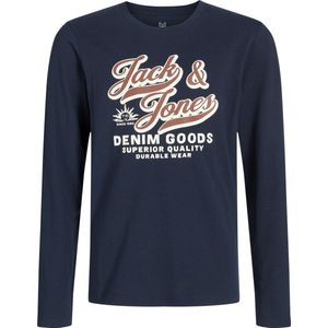 JACK&JONES - JJELOGO TEE LS 2 COL AW25 2PK MP JNR - T-shirts - Lange Mouwen - Jongens