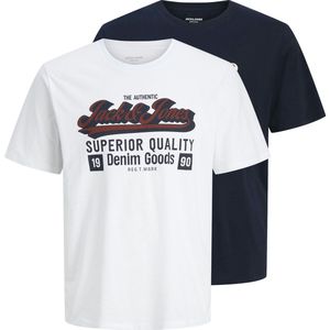 JACK&JONES - JJELOGO TEE SS 2 COL AW25 2PK MP JNR - T-shirts - Jongens