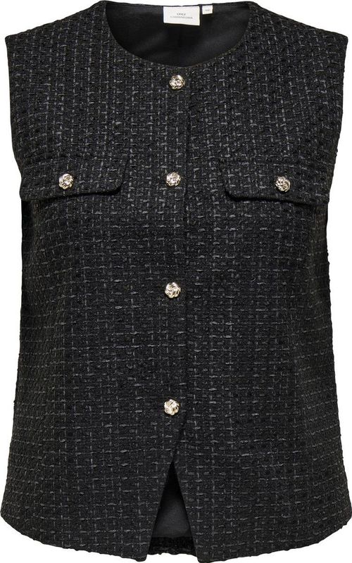 ONLY CARMAKOMA - CARSHONA LIFE S/L BOUCLE WAISTCOAT - Dames - Vesten Maat 46