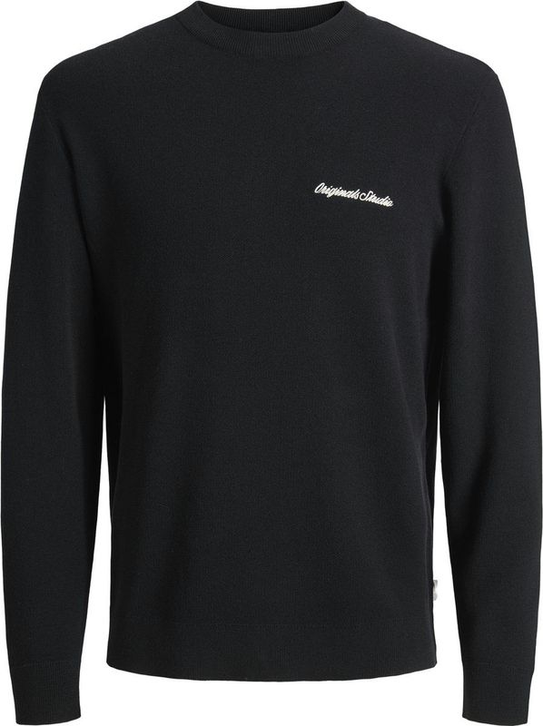 JACK & JONES Trui 'JORNORREBRO'  zwart / wit