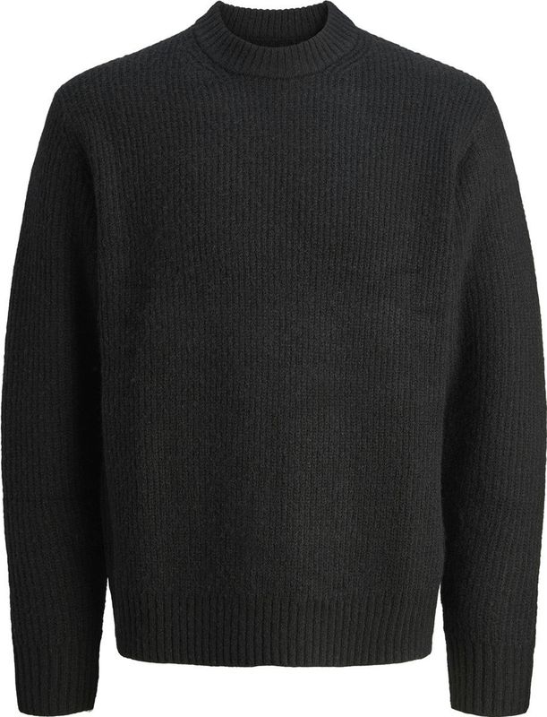 Jack & Jones - JORYORK OLLIE KNIT CREW NECK - Gebreide Trui - Zwart - Lange Mouwen
