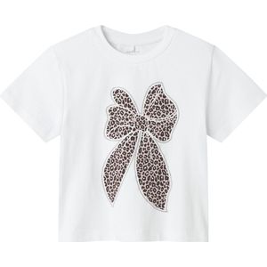 Name It - NMFLEOANJA - T-shirt - Bright White - Set van 2