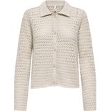 Only - Onlluli Ls Structure Polo Button - Vest - Pumice Stone