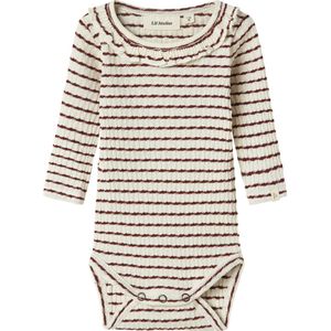 Romper - Lange Mouwen - Jersey - Met Drukknopen - Ronde Hals - Ruches