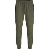 Sport - Slim Fit Joggingbroek - Zwart - 58% Polyester 42% Katoen