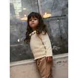 Gebreide Trui - Regular Fit - Lange Mouwen - Ronde Hals - Met Ruches en Golvend Detail