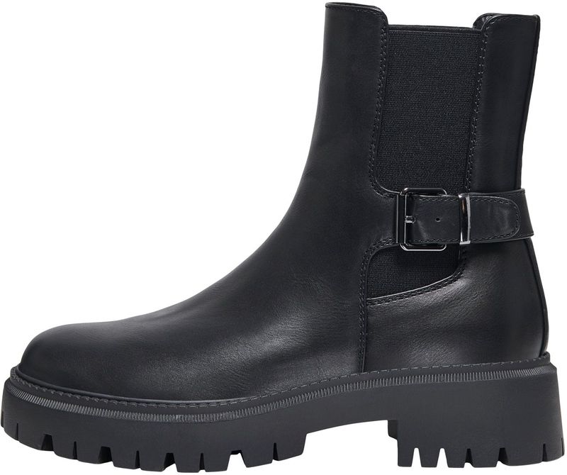 ONLY - ONLLIZZO - Chelsea Boots - Zwart - Imitatieleder