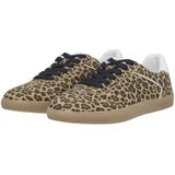 ONLY SHOES - Retro Sneakers - Kastanje Kleur - Polyurethaan Materiaal