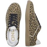 ONLY SHOES - Retro Sneakers - Kastanje Kleur - Polyurethaan Materiaal