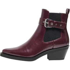 Only - Chelsea Laarzen - Bordeauxrood - Imitatieleer