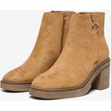 Onlbabette - Laarzen - Enkel Lengte - Ritssluiting - Blok Hak - 6 cm Hakhoogte
