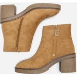 Onlbabette - Laarzen - Enkel Lengte - Ritssluiting - Blok Hak - 6 cm Hakhoogte