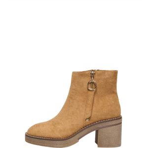 Onlbabette - Laarzen - Enkel Lengte - Ritssluiting - Blok Hak - 6 cm Hakhoogte