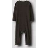 Ribgebreid Romper - Body - Lange Mouwen - Drukknoopsluiting