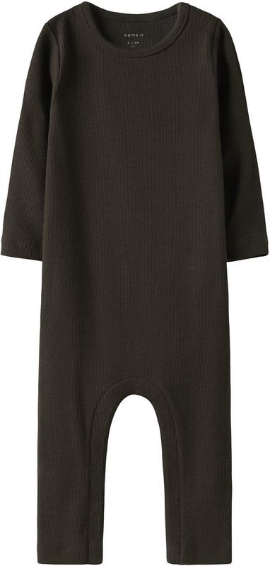 Ribgebreid Romper - Body - Lange Mouwen - Drukknoopsluiting