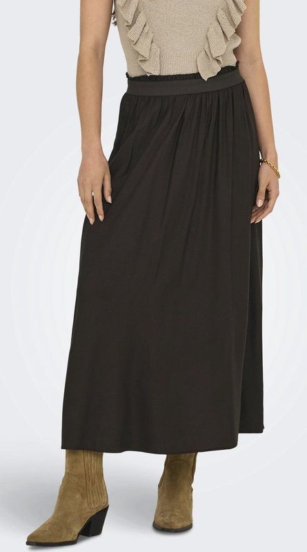 ONLY - ONLVENEDIG - A-lijnrok - Chocoladebruin - 7/8 lengte
