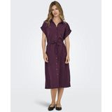 Onlhannover - S/S Shirt Dress - Winetasting - Katoen