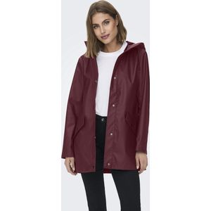 Onlelisa - Tussenjas - Regenjas - Met Capuchon - Voorzakken met Knoopsluiting