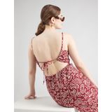 ONLY - Onljakiri - Midi-jurk - Zon gedroogde tomaat - Linnen