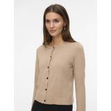 Vmvicky - Gebreid Vest - O-hals - Lange Mouwen - Knoopsluiting - Regular Fit