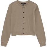 Vmvicky - Gebreid Vest - O-hals - Lange Mouwen - Knoopsluiting - Regular Fit