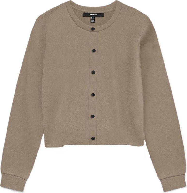 Vmvicky - Gebreid Vest - O-hals - Lange Mouwen - Knoopsluiting - Regular Fit