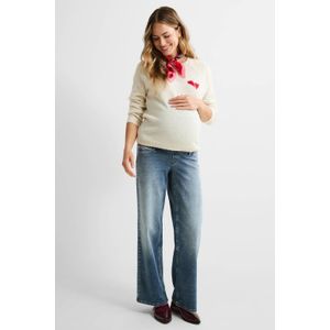 ONLY MATERNITY - OLMMADISON - Jeans - Hoge Taille - Stretchdenim - Wide Leg Model - Extra Lang